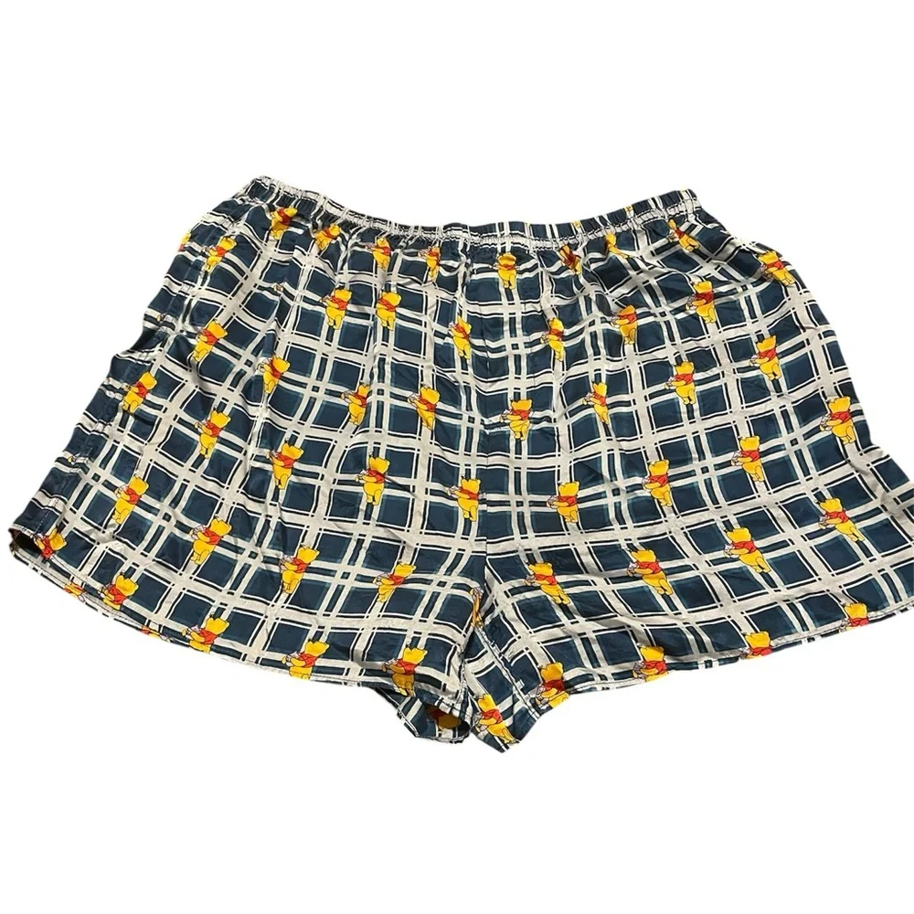 Vintage Winnie The Pooh Men’s silk boxer‎ shorts 100% silk - XL